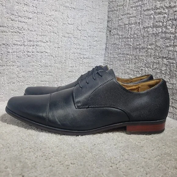 Florsheim Postino Men's Size 13D US Black Leather Oxford Dress Shoes 15149-001
